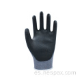 Hespax guantes anti estáticos recubrimiento PU gris anti-ridiculte